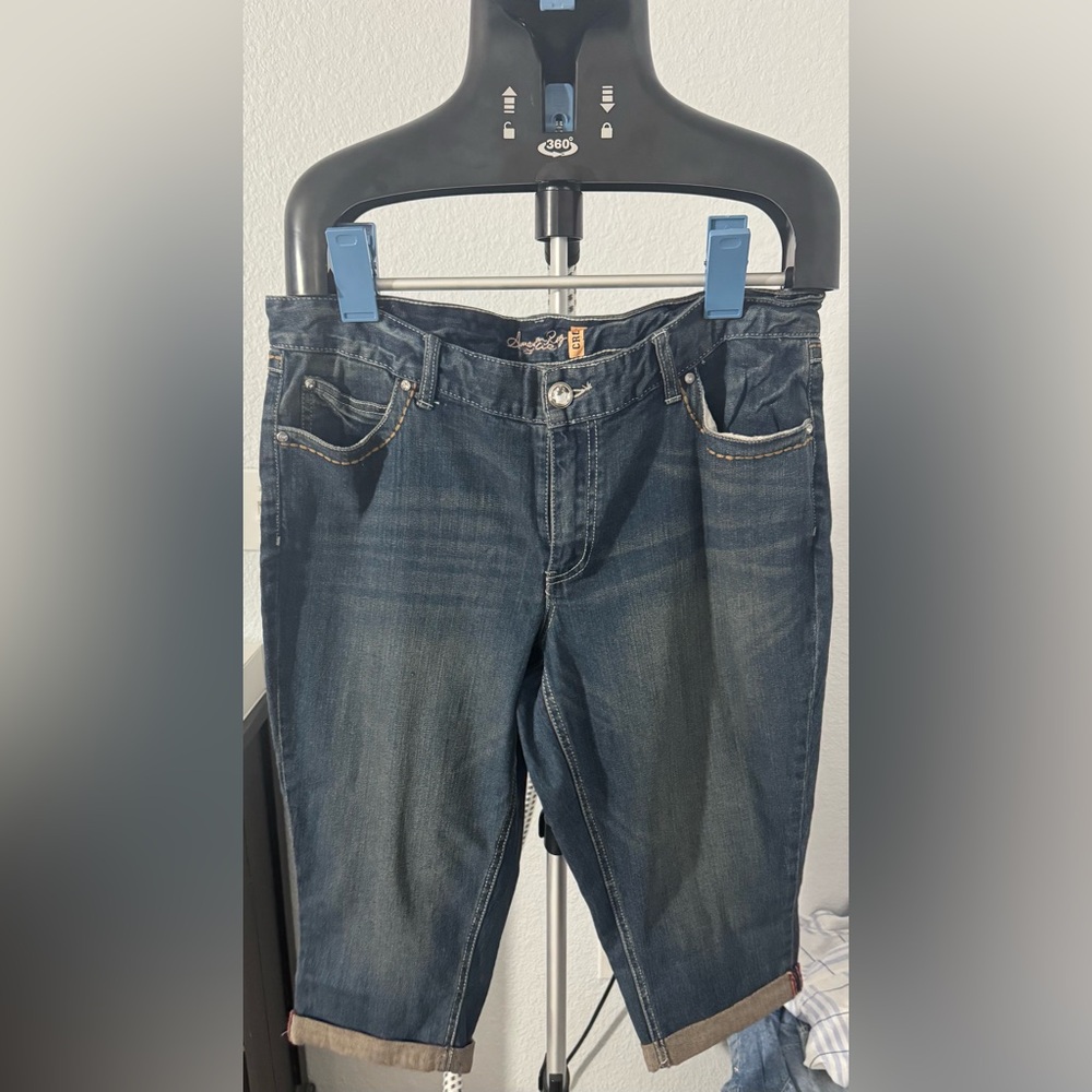 American Rag Dark Blue Cropped Ankle Jeans